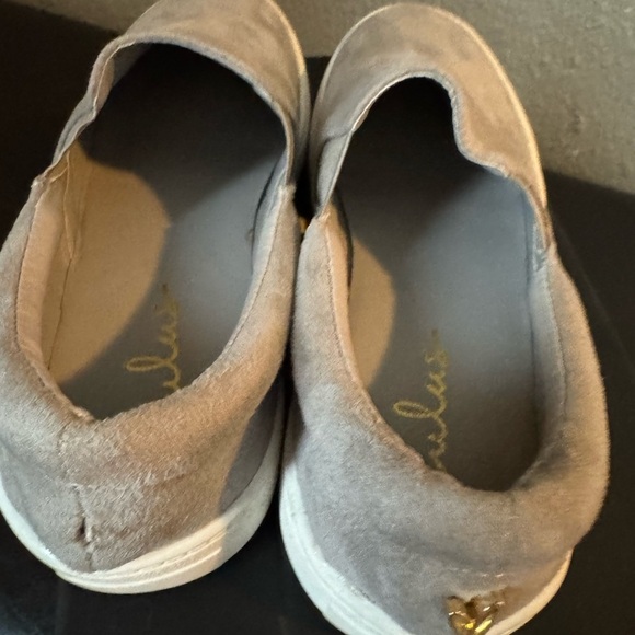 lulus Gray Suede Slip-On Sneakers sized women’s 5.5 - Picture 4 of 8